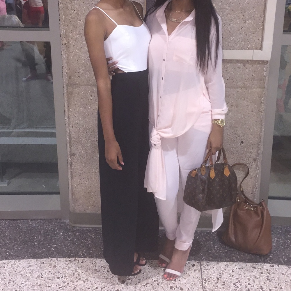 Black & white jumpsuit